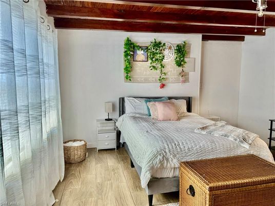 Bedroom, Interior, Wooden Beams, Wood Texture Flooring