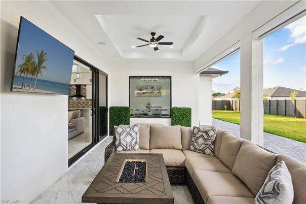 Interior, Living room, Marble, Recessed Lighting