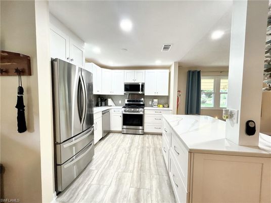 Interior, Kitchen, Recessed Lighting, Stainless Steel Appliances