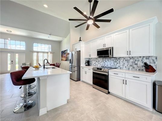 Interior, Kitchen, Recessed Lighting, Stainless Steel Appliances