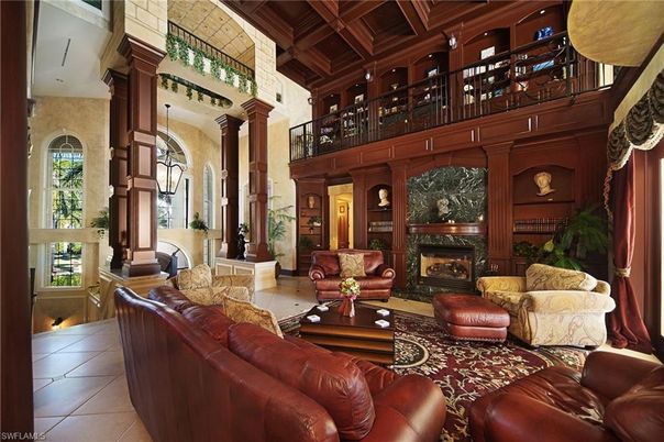 Fireplace, Interior, Living room, Recessed Lighting