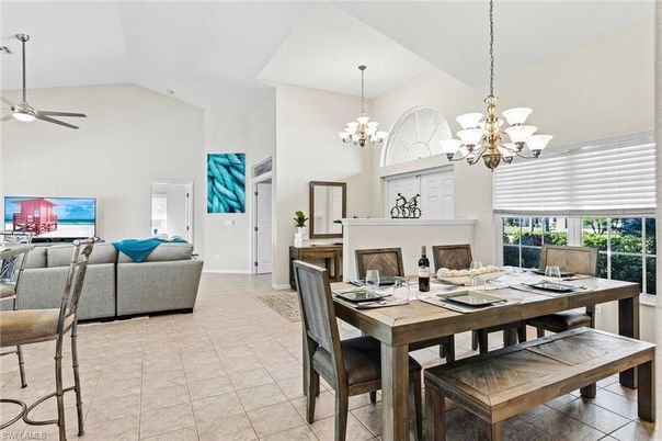 Chandelier, Dining room, Fireplace, Interior, Living room