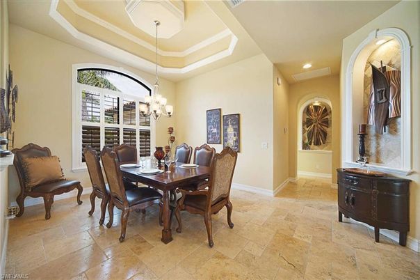 Chandelier, Dining room, Interior, Recessed Lighting