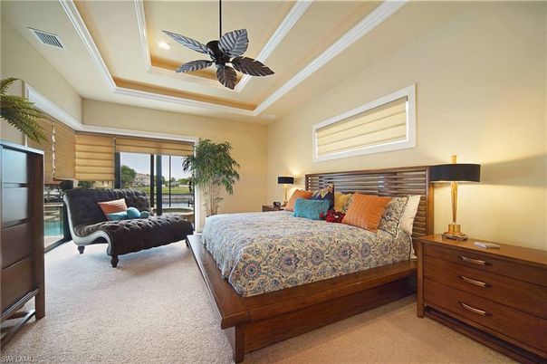 Bedroom, Interior, Recessed Lighting