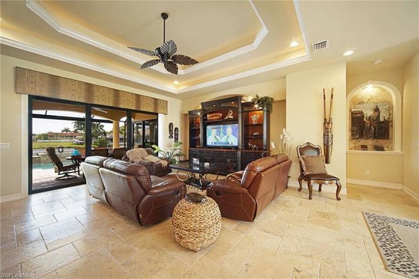 Interior, Living room, Recessed Lighting