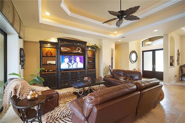 Interior, Living room, Recessed Lighting