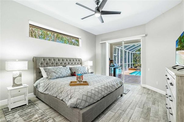 Bedroom, Interior, Wood Texture Flooring