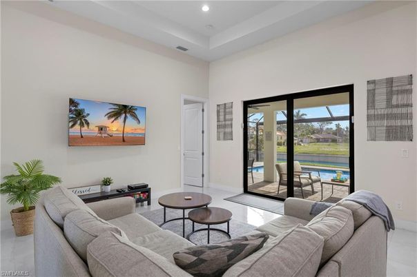 Interior, Living room, Recessed Lighting