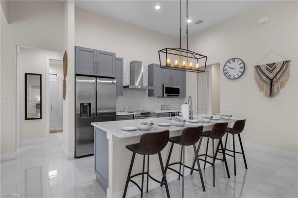 Interior, Kitchen, Pendant Lights, Recessed Lighting, Stainless Steel Appliances