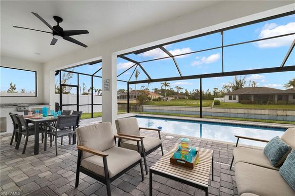 Dining room, Glass Ceilings, Interior, Pool, Sun Room