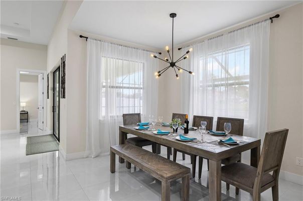 Dining room, Interior, Pendant Lights