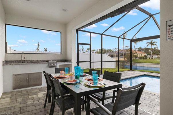 Dining room, Glass Ceilings, Interior, Pool, Sun Room