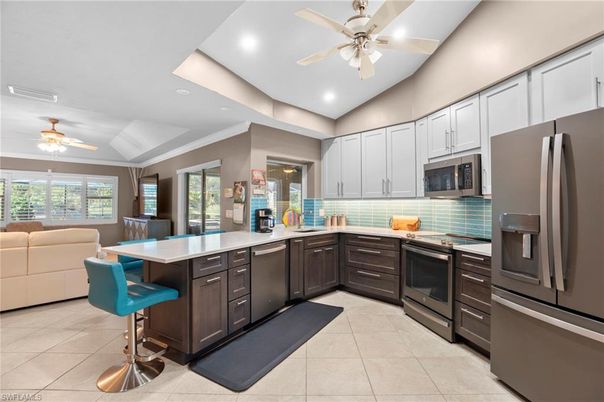 Interior, Kitchen, Recessed Lighting, Stainless Steel Appliances