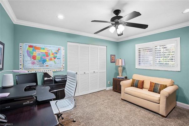 Home Office, Interior, Recessed Lighting