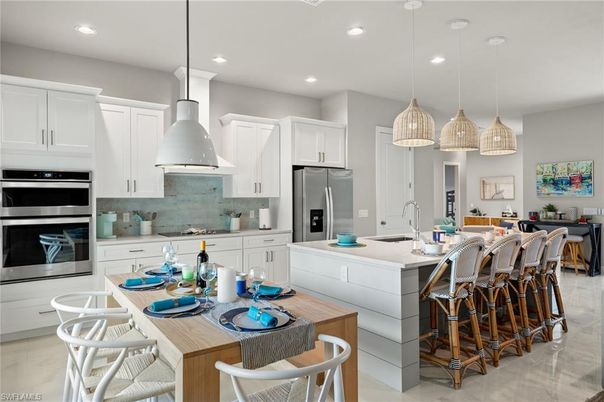 Interior, Kitchen, Pendant Lights, Recessed Lighting, Stainless Steel Appliances