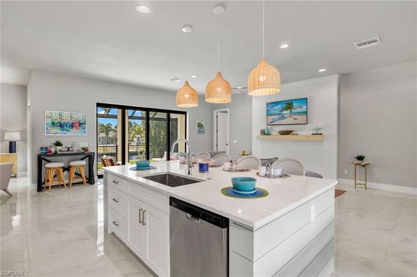 Interior, Kitchen, Pendant Lights, Recessed Lighting, Stainless Steel Appliances