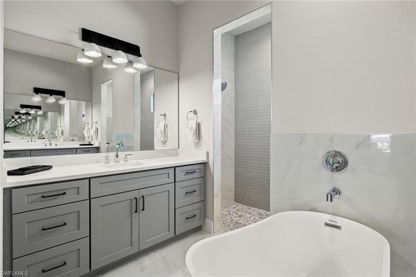 Bathroom, Dual Sink Vanities, Free Standing Baths, Interior