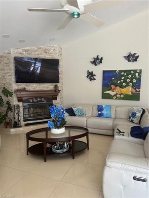Fireplace, Interior, Living room, Stone Walls