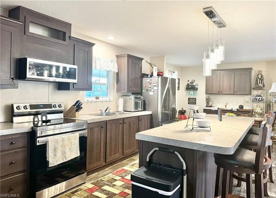 Interior, Kitchen, Pendant Lights, Recessed Lighting, Stainless Steel Appliances
