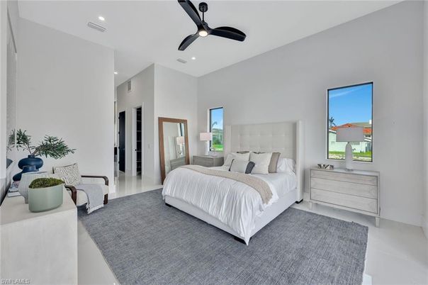 Bedroom, Interior, Recessed Lighting