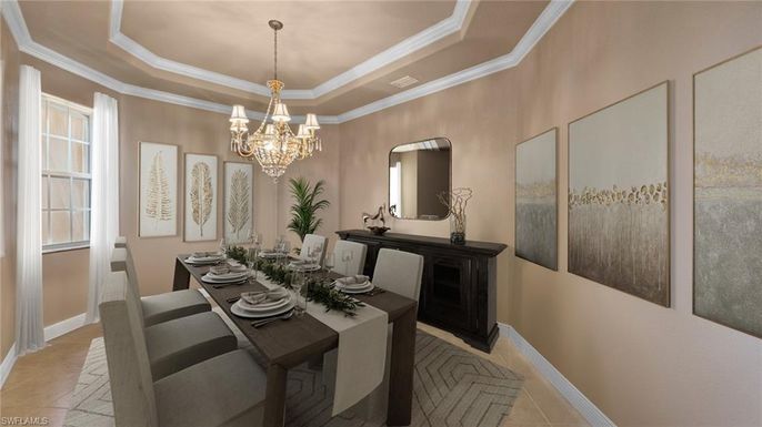Chandelier, Dining room, Interior