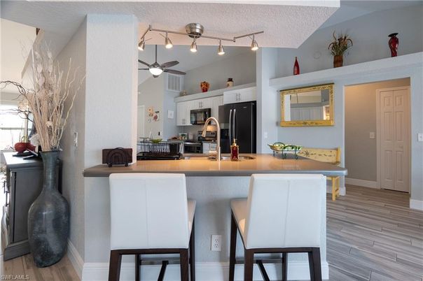 Interior, Kitchen, Wood Texture Flooring
