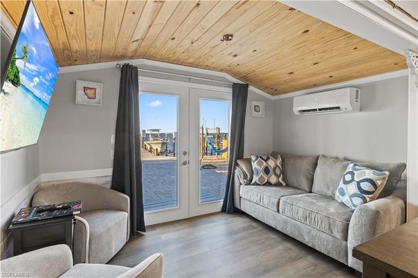 Interior, Living room, Recessed Lighting, Wooden Ceilings, Wood Texture Flooring