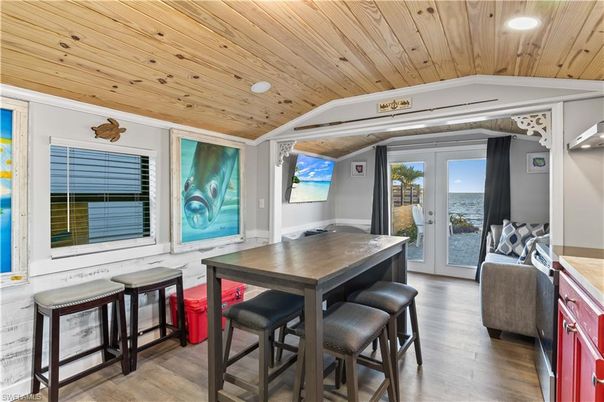 Interior, Recessed Lighting, Wooden Ceilings, Wood Texture Flooring