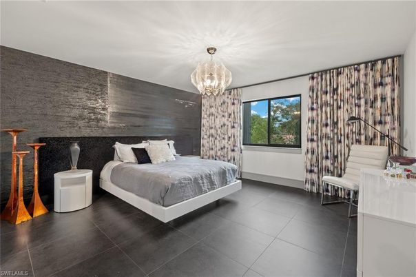 Bedroom, Chandelier, Interior