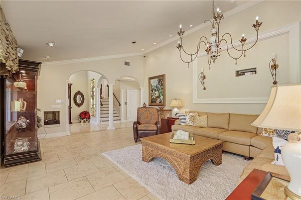 Chandelier, Interior, Living room, Recessed Lighting
