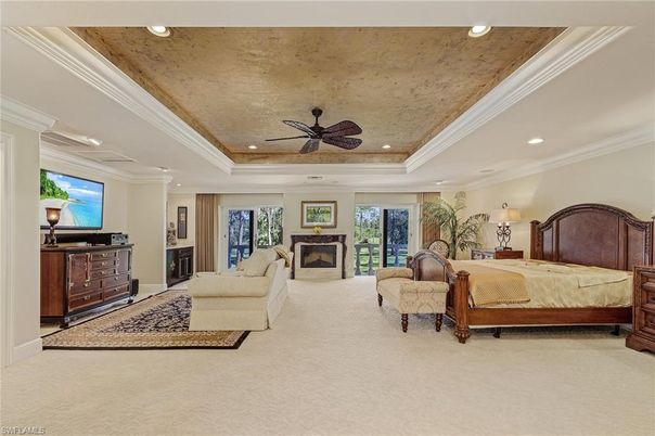 Bedroom, Fireplace, Interior, Recessed Lighting