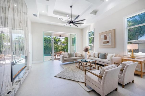 Interior, Living room, Recessed Lighting