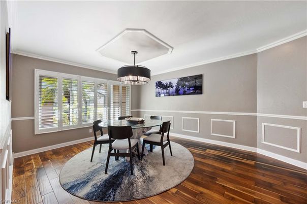 Dining room, Interior, Wood Texture Flooring