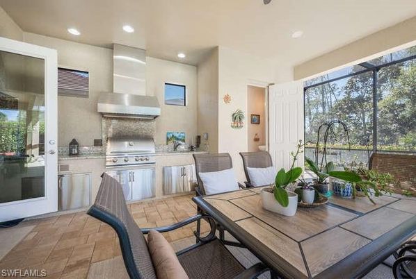 Dining room, Interior, Kitchen, Recessed Lighting, Stainless Steel Appliances, Sun Room