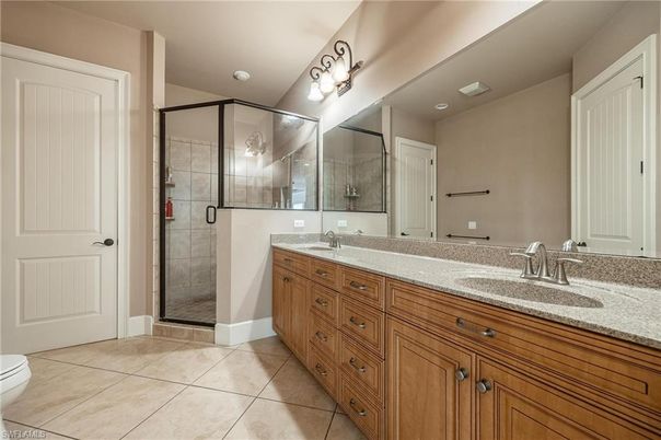Bathroom, Dual Sink Vanities, Glass Shower, Interior