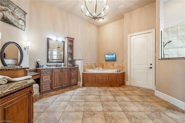 Bathroom, Chandelier, Dual Sink Vanities, Interior