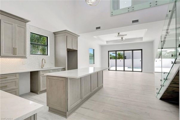 Interior, Kitchen, Wood Texture Flooring
