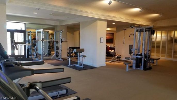 Fitness Equipment, Gym, Interior, Recessed Lighting