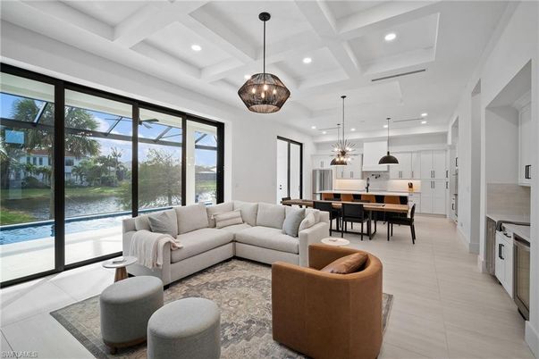 Dining room, Interior, Kitchen, Living room, Pendant Lights, Recessed Lighting