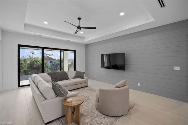 Interior, Living room, Recessed Lighting