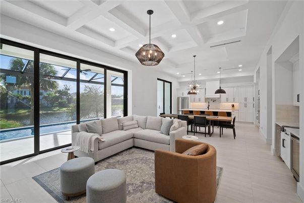 Dining room, Interior, Kitchen, Living room, Pendant Lights, Recessed Lighting