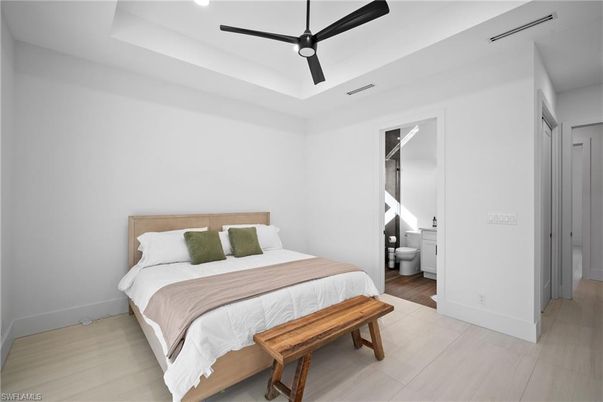 Bathroom, Bedroom, Interior, Recessed Lighting, Wood Texture Flooring