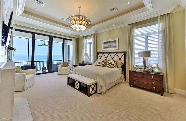 Bedroom, Interior, Pendant Lights, Recessed Lighting, Water