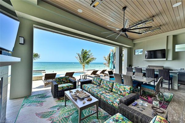 Dining room, Interior, Living room, Water, Wooden Ceilings