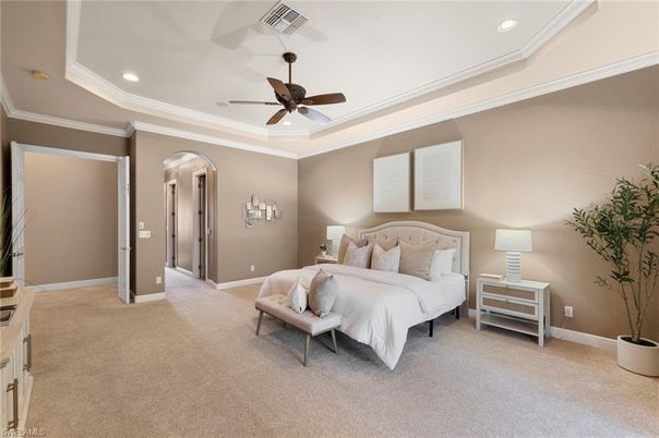 Bedroom, Interior, Recessed Lighting