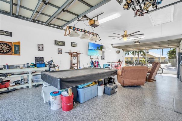 Billiard Table, Game Room, Garage, Interior