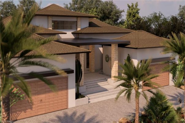 Attached, Exterior, Facade, Mediterranean