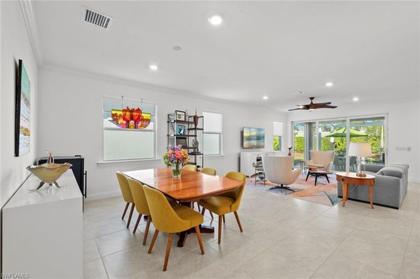 Dining room, Interior, Living room, Recessed Lighting