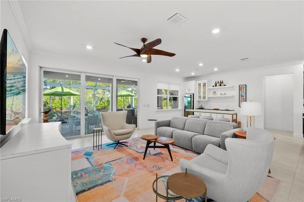 Interior, Kitchen, Living room, Recessed Lighting
