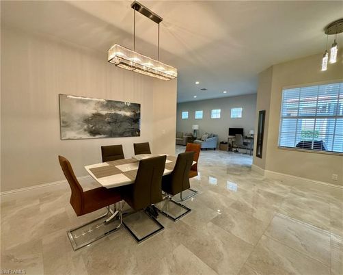 Dining room, Interior, Pendant Lights, Recessed Lighting